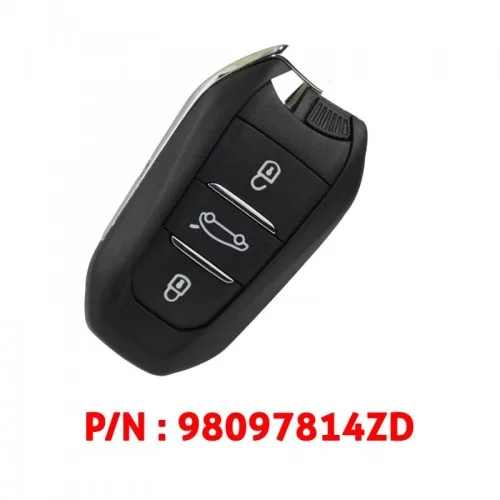 Clé Peugeot 3008 2016-2018, 5008 2017-2018, EXPERT 2019-2021, TRAVELLER 2017-2019 avec Keyless