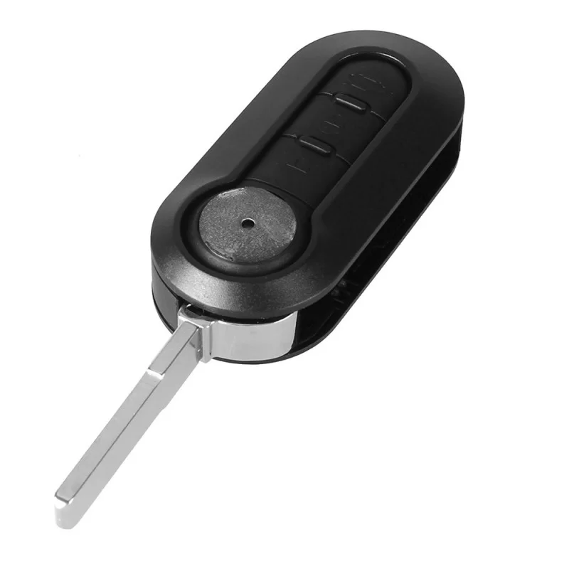 Clé de voiture 3 boutons flip key + Batterie CR2032 pour clé Fiat