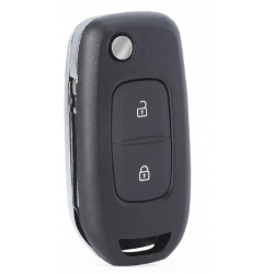 Coque clé compatible pour Dacia Logan|2 boutons rétractables|Lame VA2