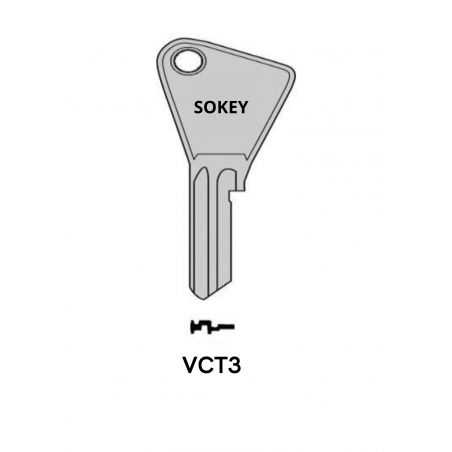 VCT3 - Clés plate courantes SOKEY - S/VAC48 KL/VC8 JMA/VA36