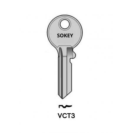 VCT2 - Clés plate courantes SOKEY - S/VAC151 KL/VC26 JMA/VA75-D